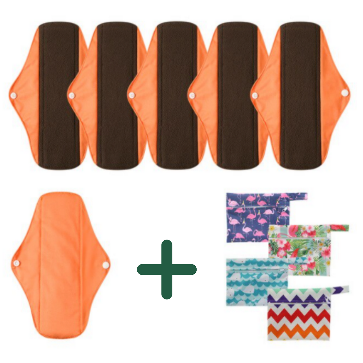EcoPads - Value Pack (6 Pads + 1 Free Wet Bag)
